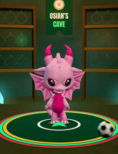 The same dragon in Pink.